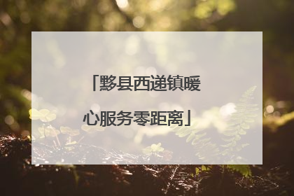 黟县西递镇暖心服务零距离