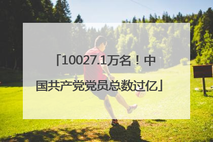 10027.1万名！中国共产党党员总数过亿