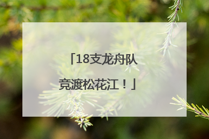 18支龙舟队竞渡松花江！