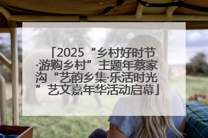 2025“乡村好时节·游购乡村”主题年蔡家沟“艺韵乡集·乐活时光”艺文嘉年华活动启幕