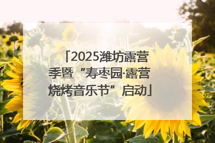2025潍坊露营季暨“寿枣园·露营烧烤音乐节”启动